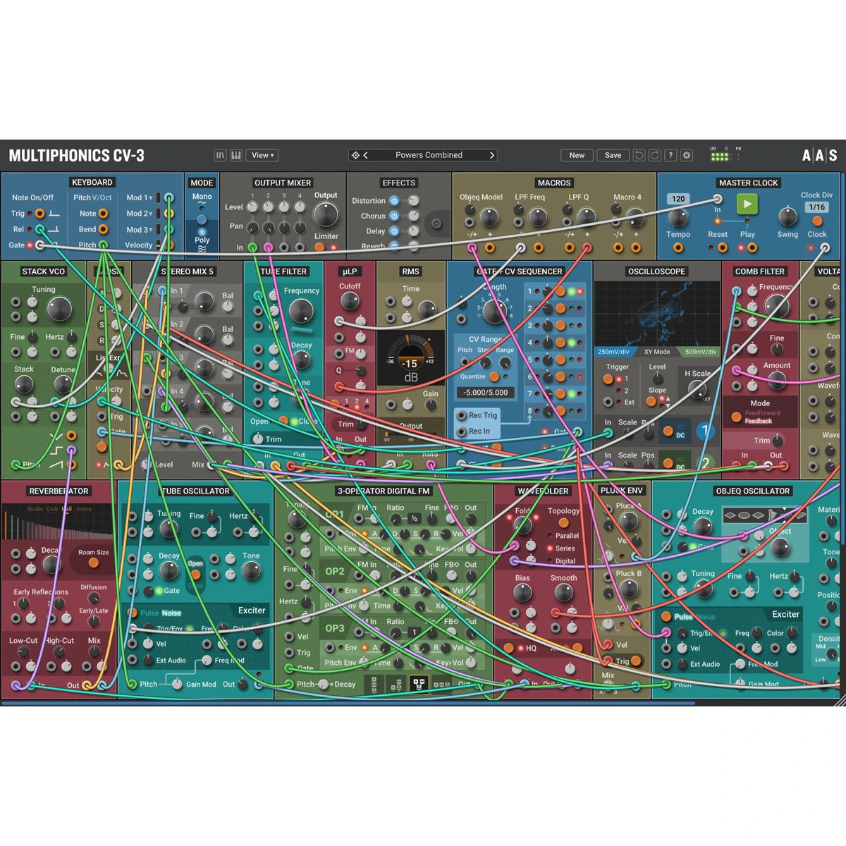 Applied Acoustics System Multiphonics CV-3 Modular Synthesizer