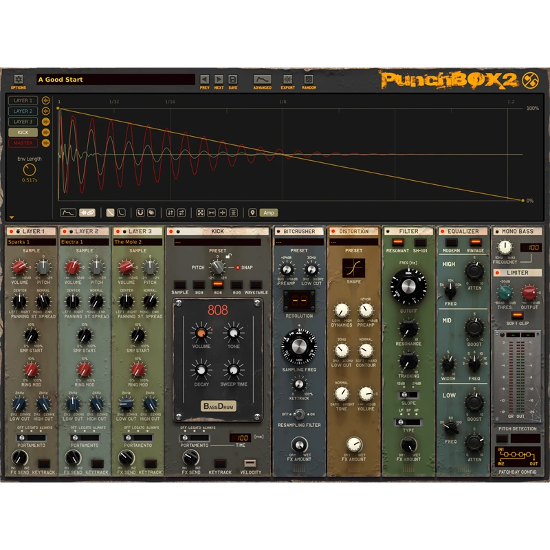 D16 PunchBox 2 Bass Drum Synthesizer