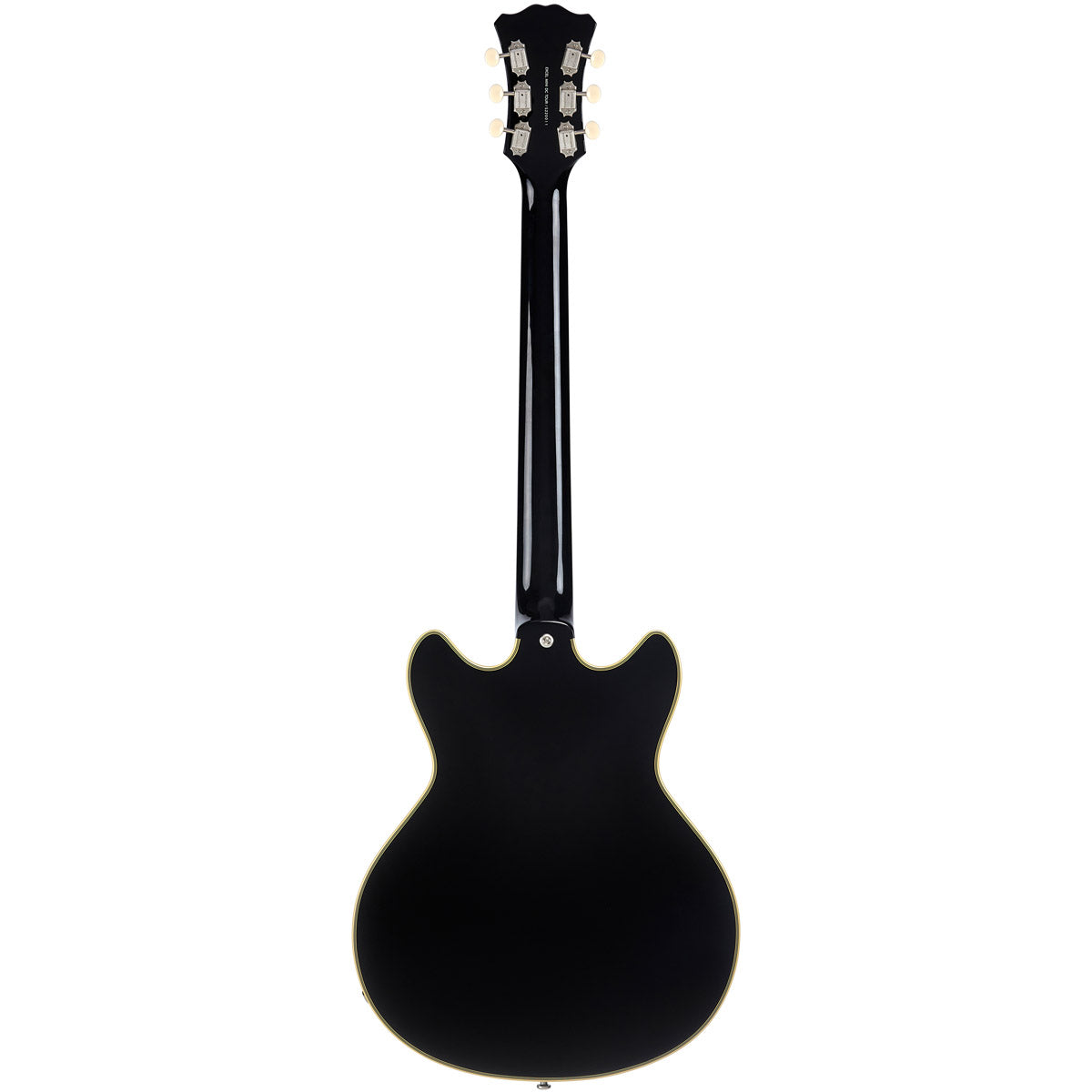 D'Angelico Excel Mini DC Tour Electric Guitar (Semi-Hollowbody - Black)