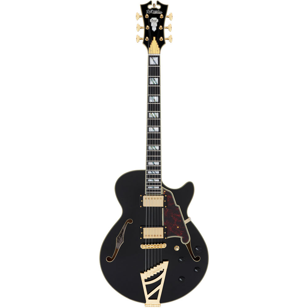 D'Angelico Excel SS Electric Guitar (Semi-Hollowbody - Black)