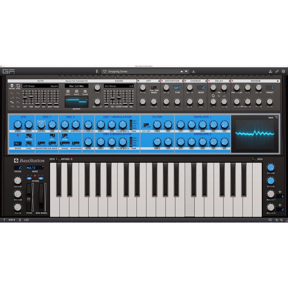 GForce Novation Bass Station Virtual Instrument