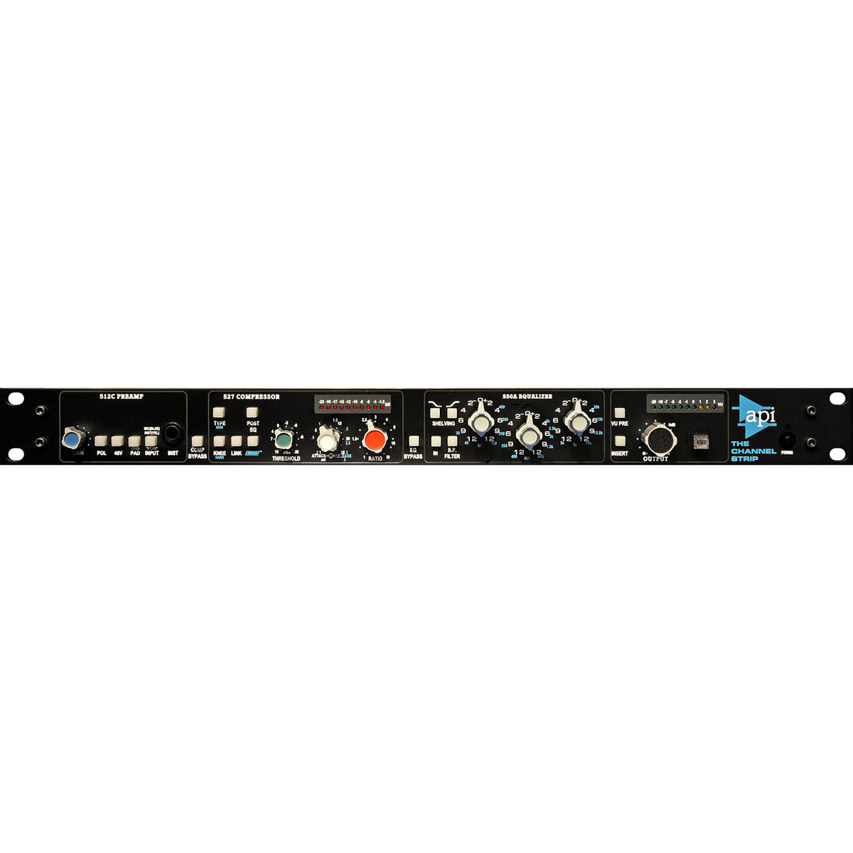 API The Channel Strip (Preamp Compressor EQ RackMount) Guildwater Gear