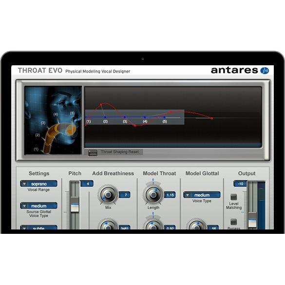 Antares Throat Evo Vocal Designer Plug-In
