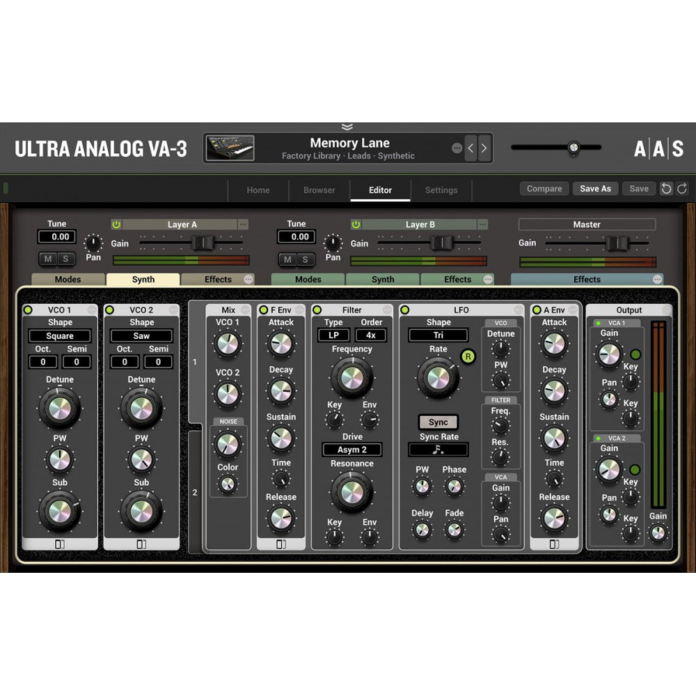 Applied Acoustics Systems Ultra Analog VA-3 Synthesizer