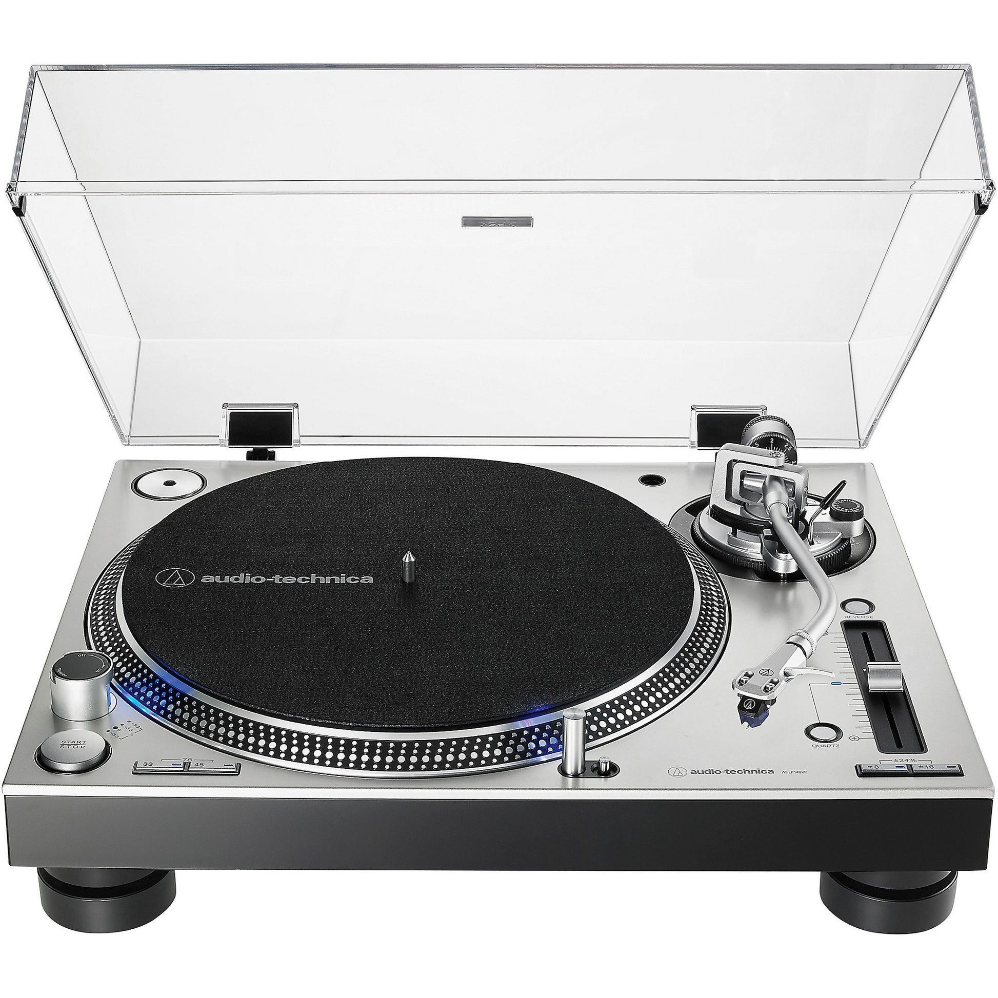 Audio-Technica AT-LP140XP-SV Professional DJ Turntable (Direct-Drive)
