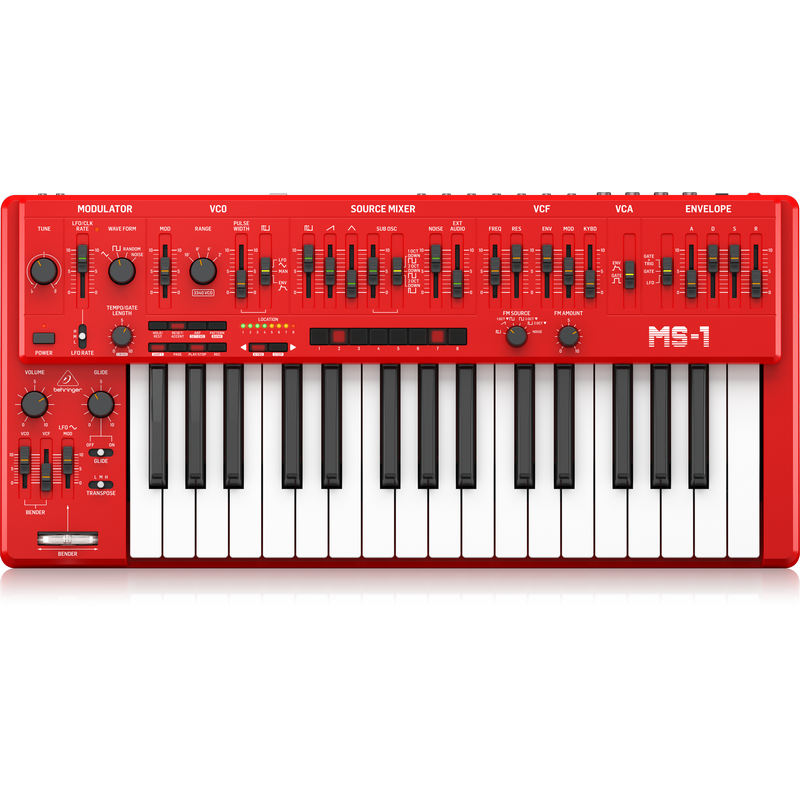 Behringer MS-1 Analog Synthesizer (Red)