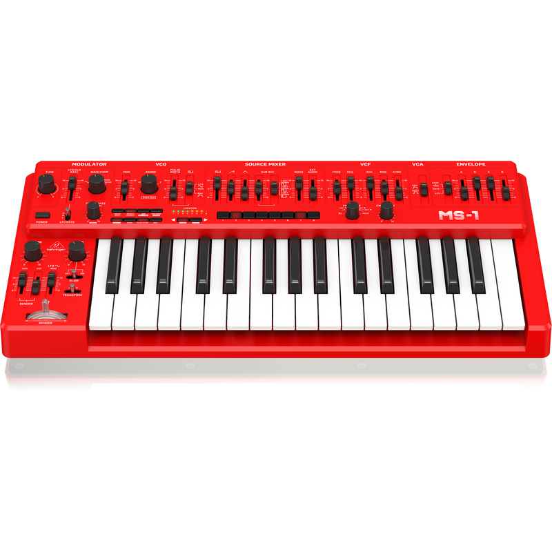 Behringer MS-1 Analog Synthesizer (Red)