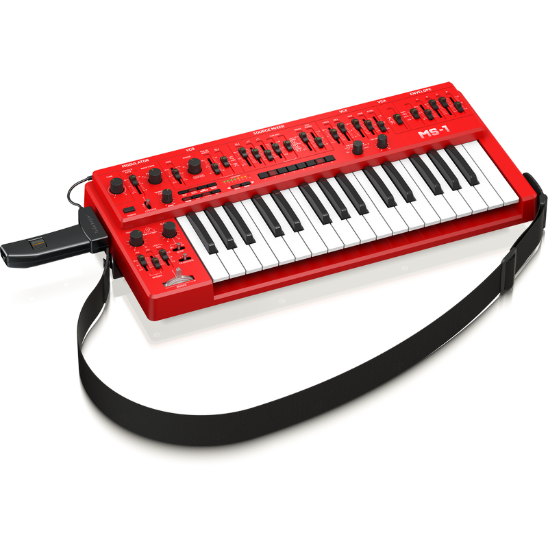 Behringer MS-1 Analog Synthesizer (Red)