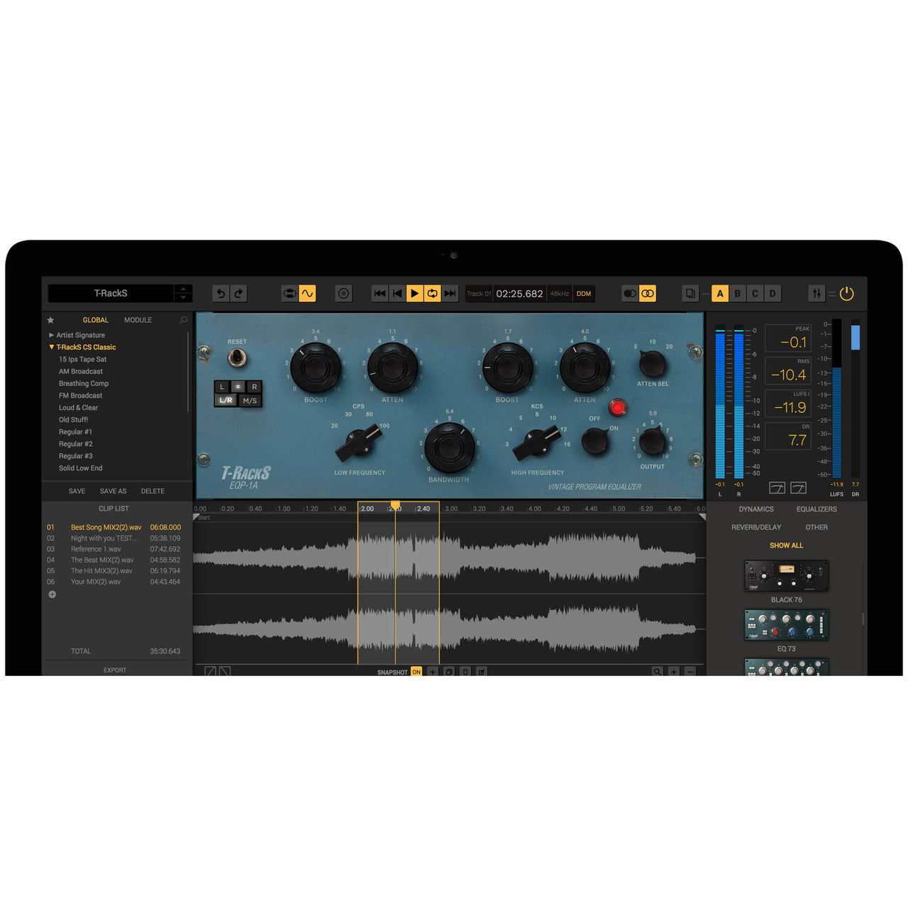 IK Multimedia EQP-1A Vintage Tube Program Equalizer