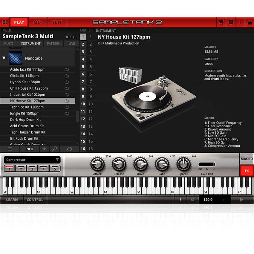 IK Multimedia SampleTank Custom Shop Nanotube