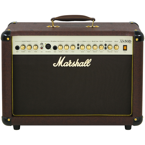 Marshall AS50D Acoustic Soloist Guitar Combo Amp (50-Watt - 2 x 8" - 2-Channel)