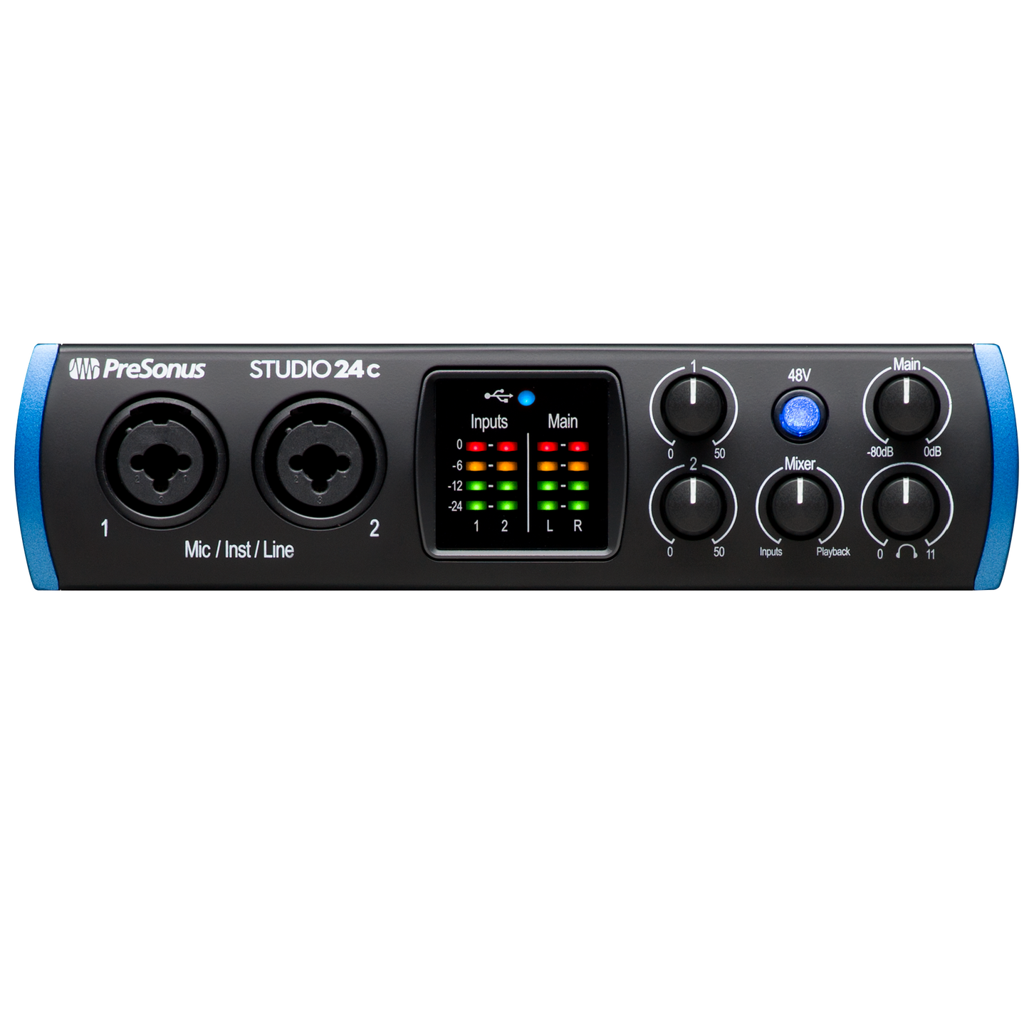 PreSonus Studio 24c Audio Interface (USB-C - 2 x 2 - 192 kHz)