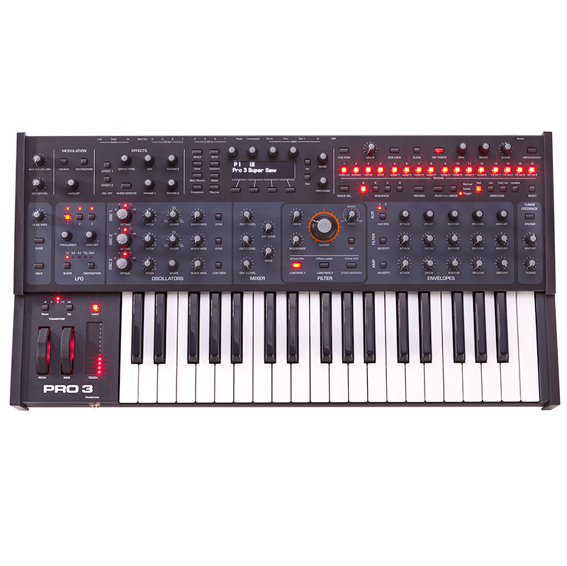 Sequential Pro 3 Multi-Filter Mono Paraphonic Synthesizer (37-Key)