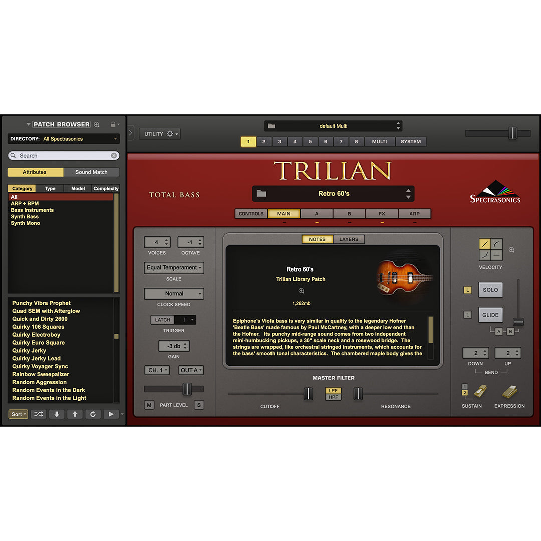 Spectrasonics Trilian Total Bass Module