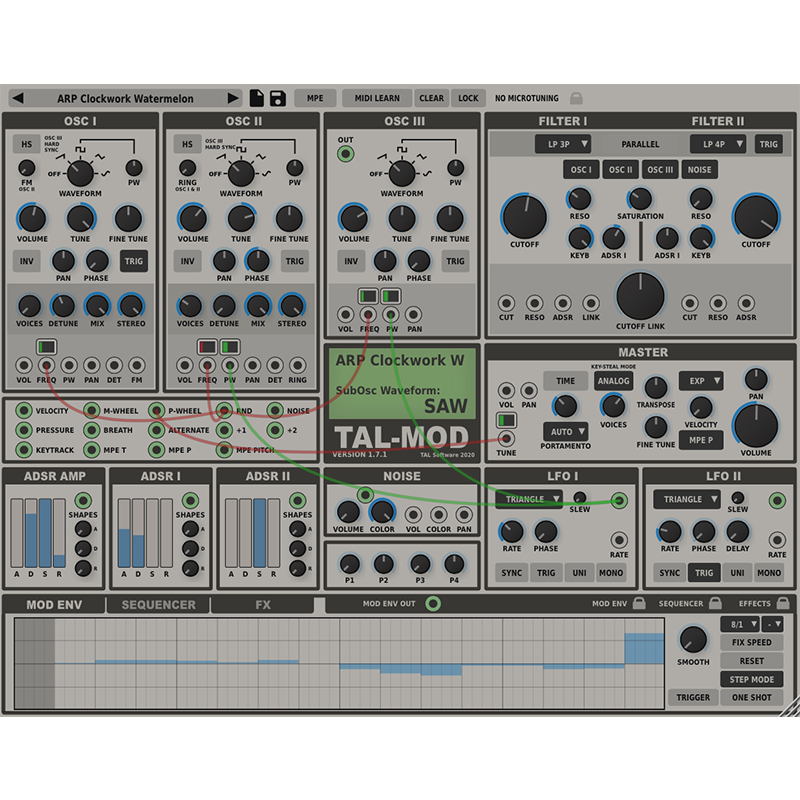 TAL-Mod Virtual Synthesizer Plug-In