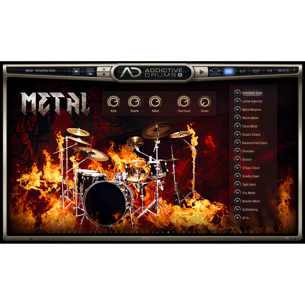 XLN Audio Addictive Drums Metal ADPAK for AD2