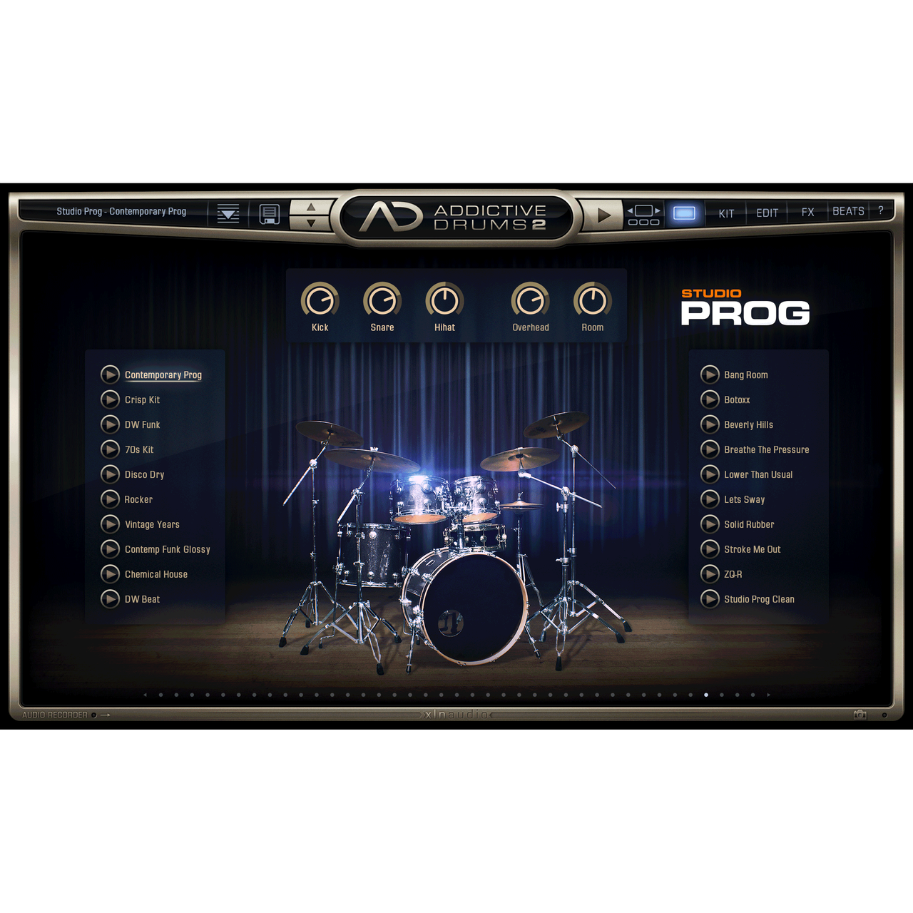 XLN Audio Addictive Drums Studio Prog ADPAK for AD2