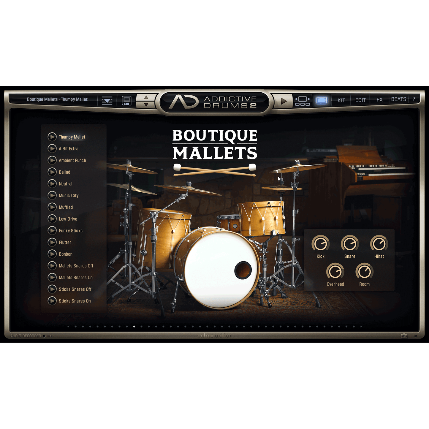 XLN Audio Addictive Drums Boutique Mallets ADPAK for AD2