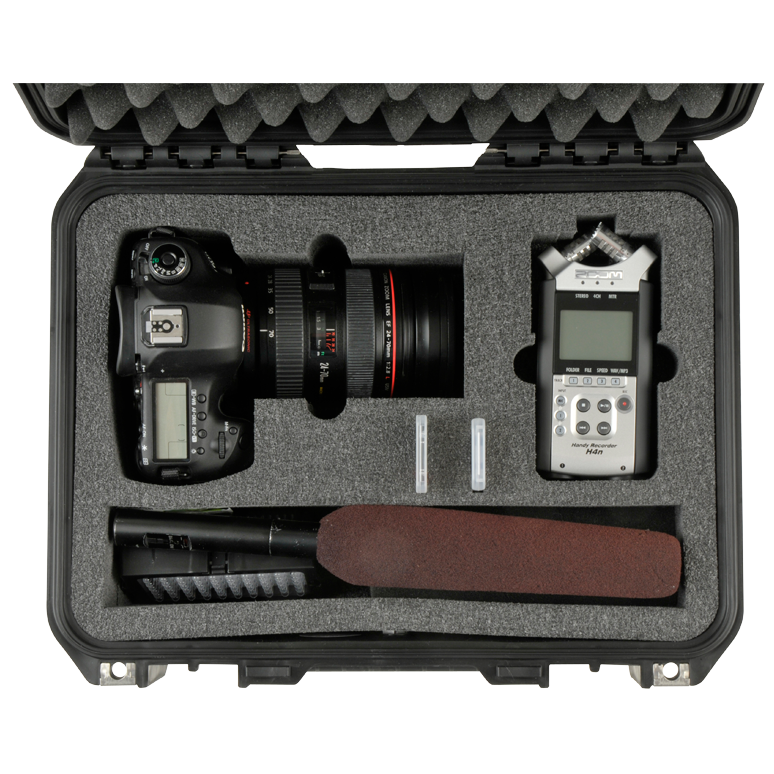 SKB iSeries Combo Case for DSLR Cameras and Zoom H6 Recorder - 3i-1510H6SLR - Waterproof Injection Molded