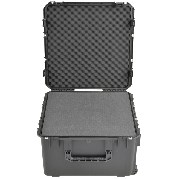 SKB iSeries Utility Case (Cubed Foam) - 3i-2424-14BC (Retractable Handle & Wheels) - Waterproof Injection Molded