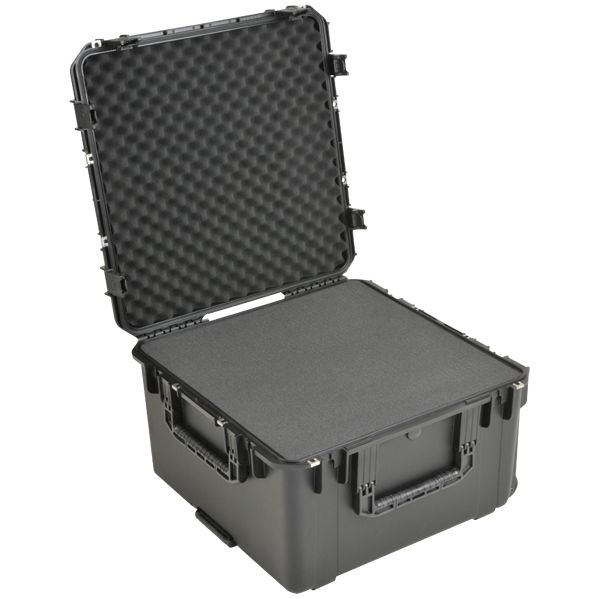 SKB iSeries Utility Case (Cubed Foam) - 3i-2424-14BC (Retractable Handle & Wheels) - Waterproof Injection Molded