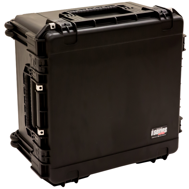 SKB iSeries Utility Case (Cubed Foam) - 3i-2424-14BC (Retractable Handle & Wheels) - Waterproof Injection Molded