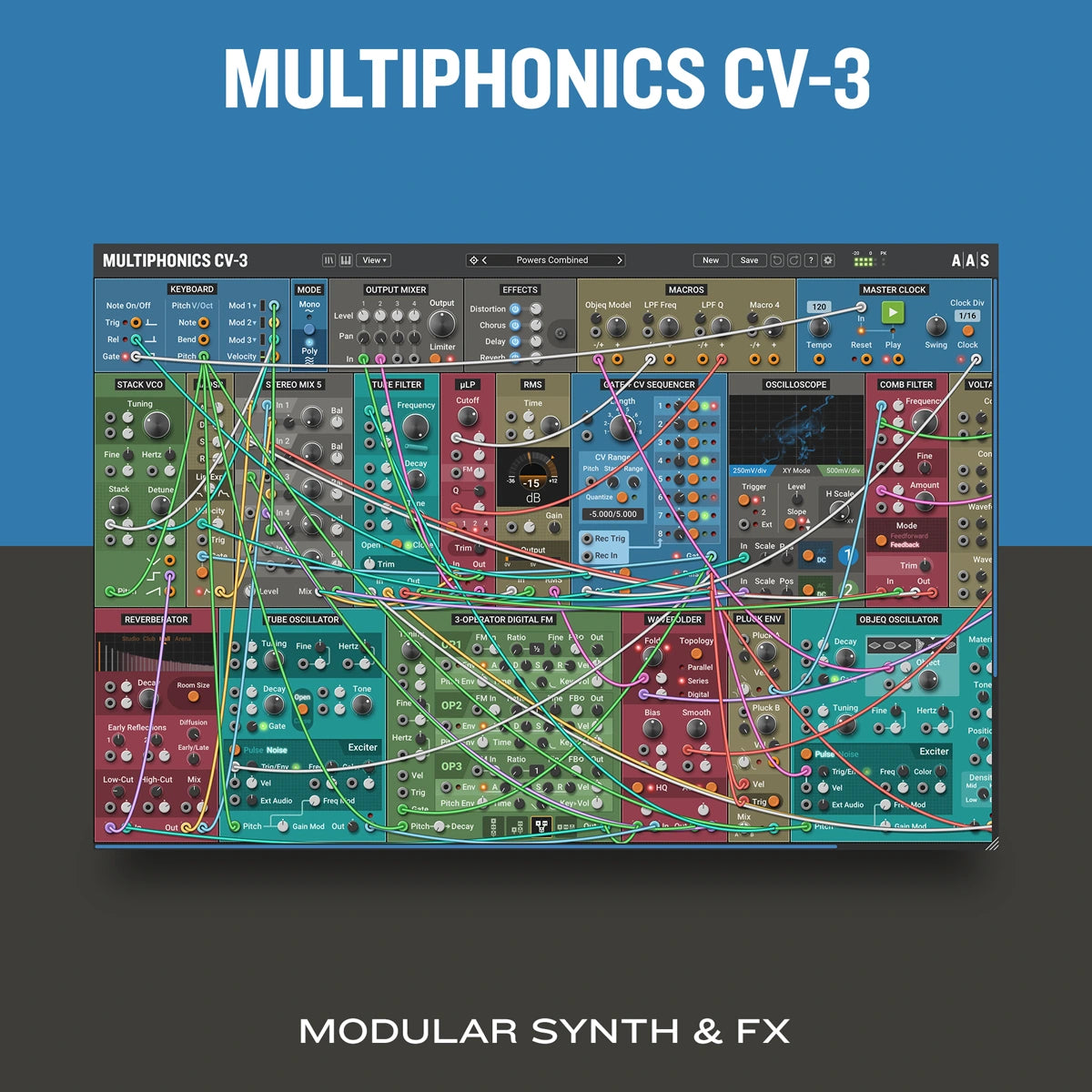 Applied Acoustics System Multiphonics CV-3 Modular Synthesizer