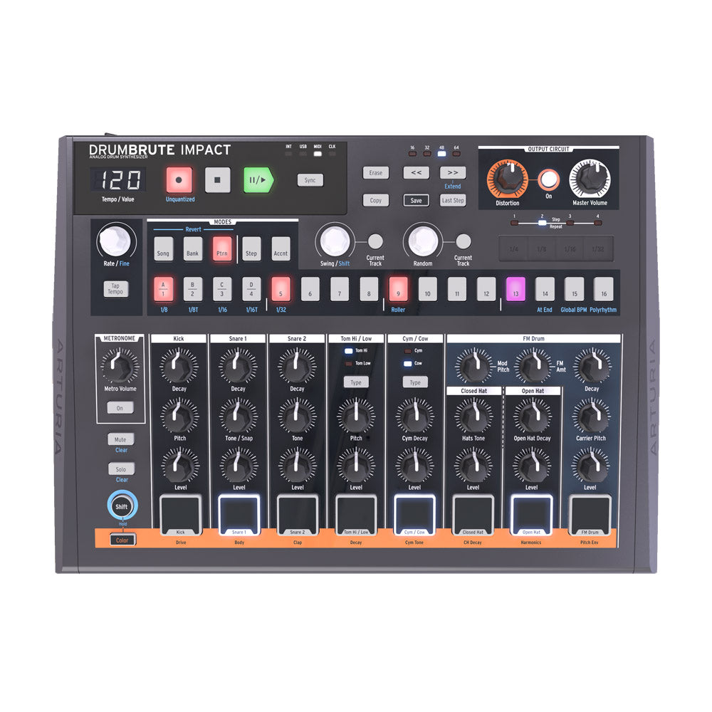 Arturia DrumBrute Impact Analog Drum Machine