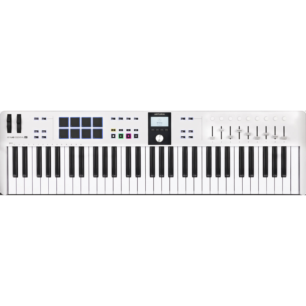 Arturia KeyLab Essential MK3 Keyboard Controller (61-Key) - White