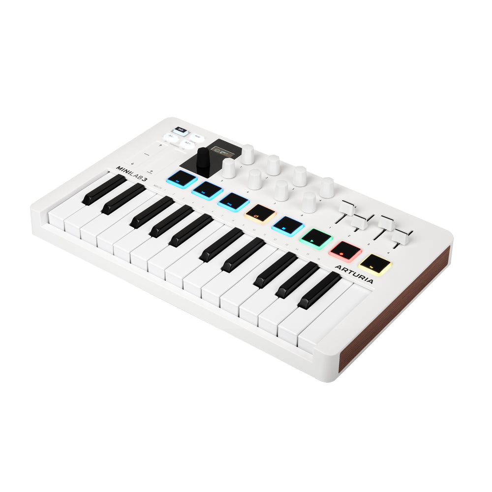 Arturia MiniLab 3 Keyboard Controller (25-Key) - White