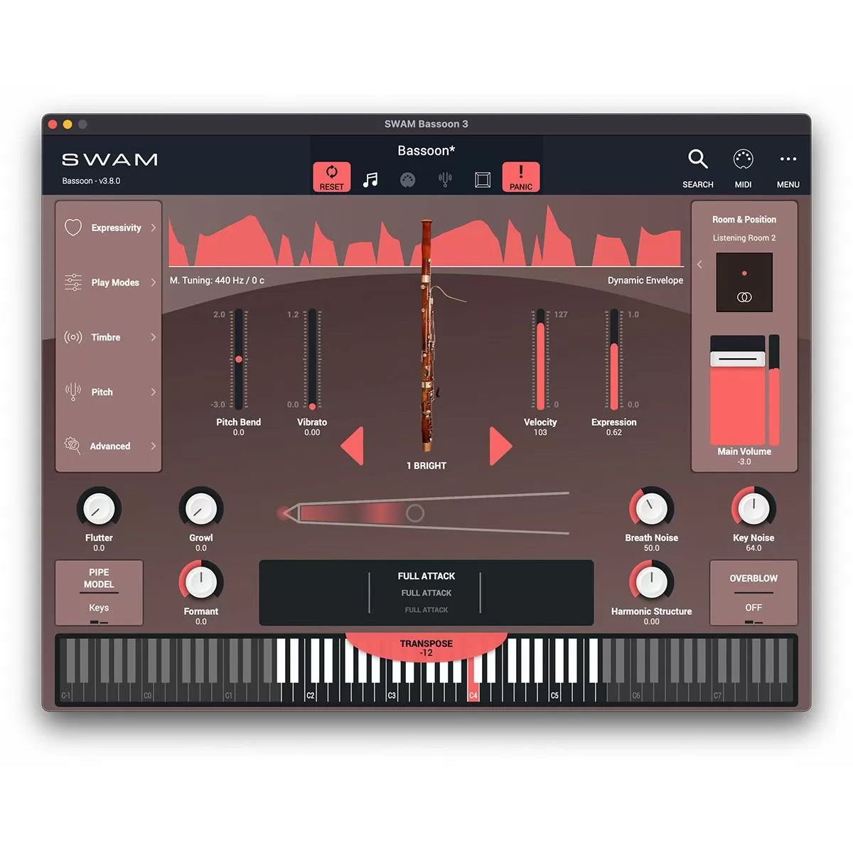 Audio Modeling SWAM Bassoon