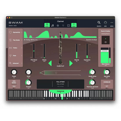 Audio Modeling SWAM Clarinet