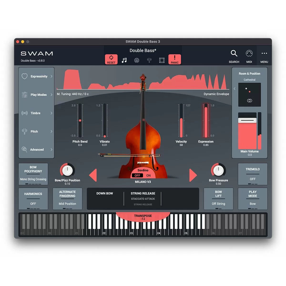 Audio Modeling SWAM Double Bass
