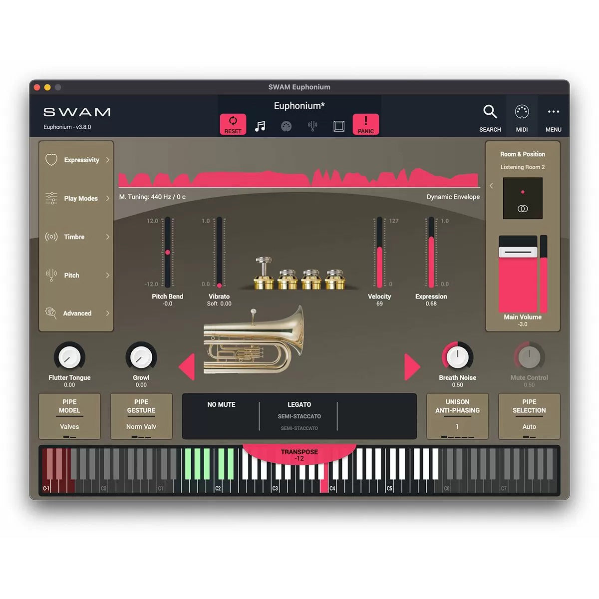 Audio Modeling SWAM Euphonium