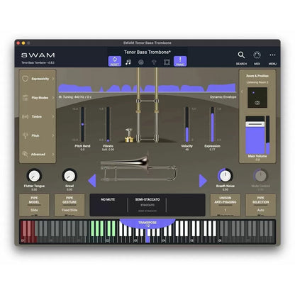 Audio Modeling SWAM Trombone