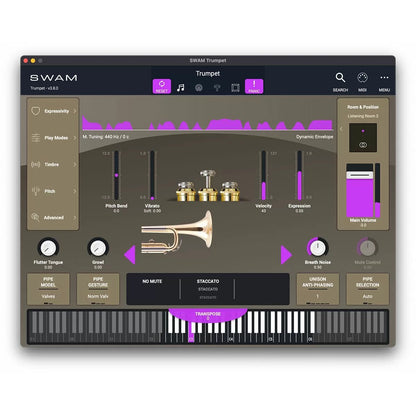 Audio Modeling SWAM Trumpet