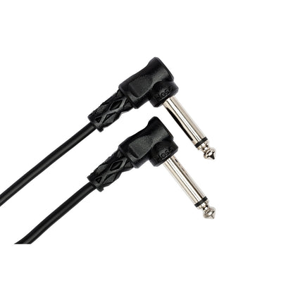 HOSA CFS-106 Guitar Patch Cable Molded Right-angle to Same (6 in)