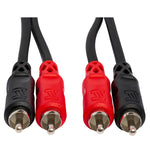 HOSA CRA-201 Stereo Interconnect Dual RCA to Same (1 m)