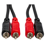 HOSA CRA-202 Stereo Interconnect Dual RCA to Same (2 m)