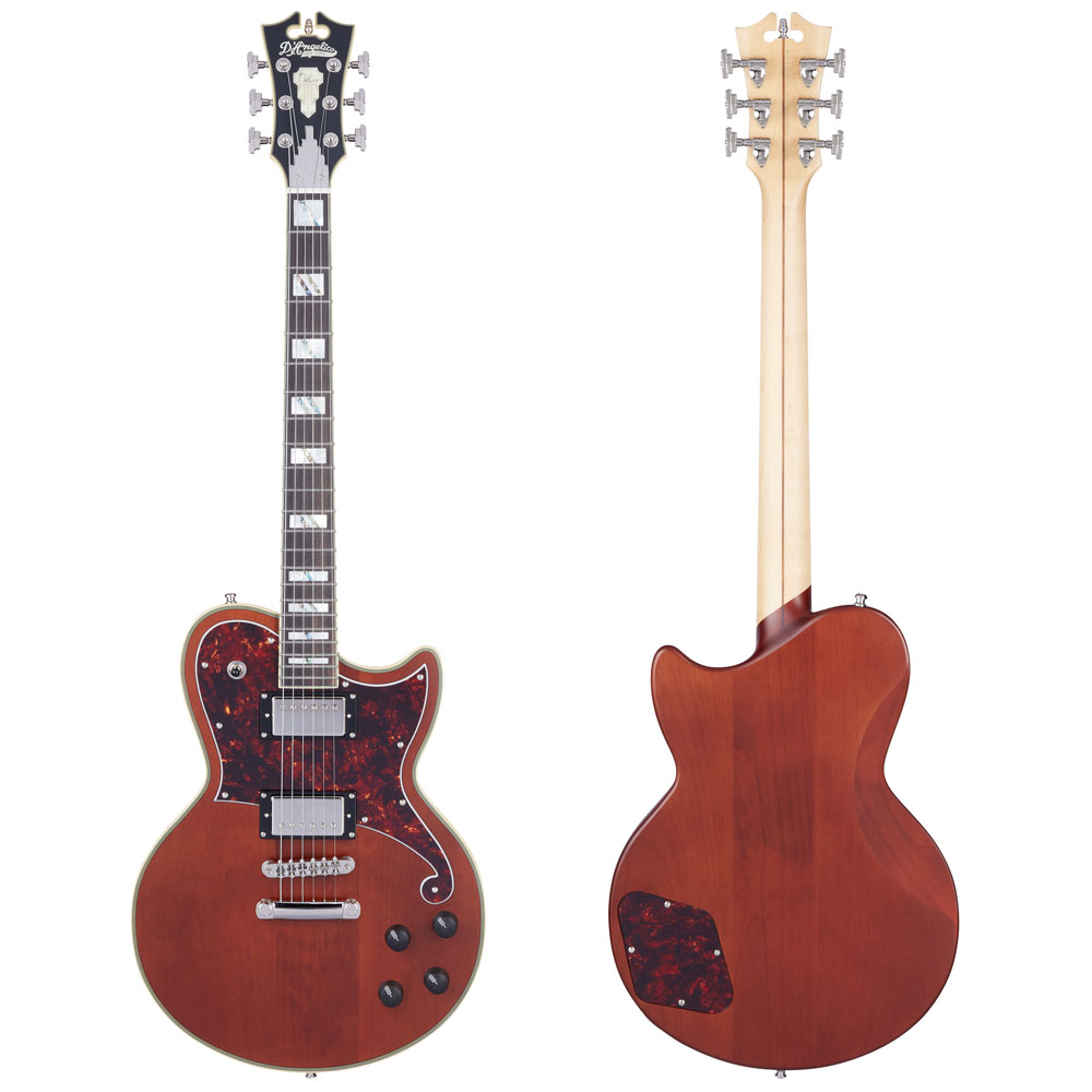 D'Angelico Deluxe Atlantic Electric Guitar (Matte Walnut)