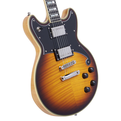 D'Angelico Deluxe Brighton Electric Guitar (Vintage Sunburst)