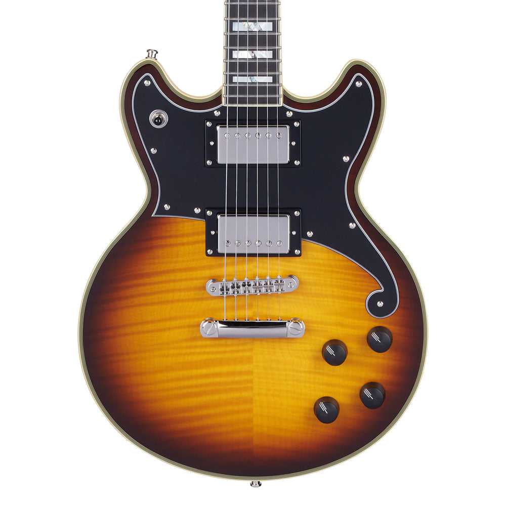 D'Angelico Deluxe Brighton Electric Guitar (Vintage Sunburst)