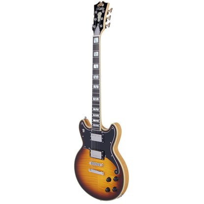 D'Angelico Deluxe Brighton Electric Guitar (Vintage Sunburst)