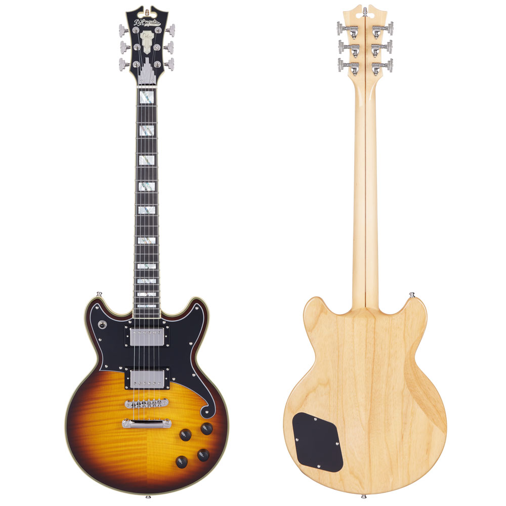 D'Angelico Deluxe Brighton Electric Guitar (Vintage Sunburst)