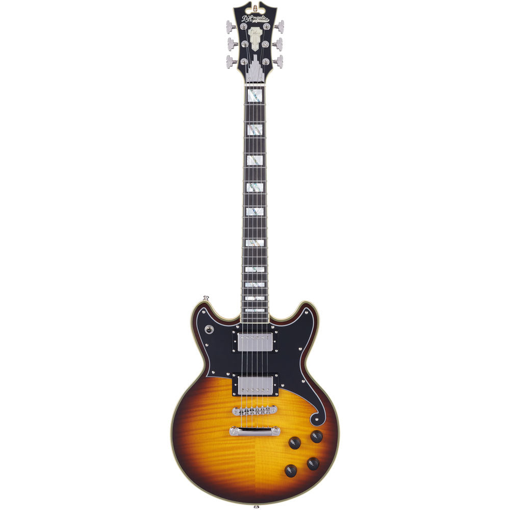 D'Angelico Deluxe Brighton Electric Guitar (Vintage Sunburst)