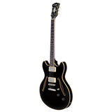 D'Angelico Excel DC Tour Electric Guitar (Semi-Hollowbody - Black)