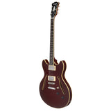 D'Angelico Excel DC Tour Electric Guitar (Semi-Hollowbody - Wine)