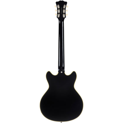 D'Angelico Excel Mini DC Tour Electric Guitar (Semi-Hollowbody - Black)