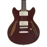 D'Angelico Excel Mini DC Tour Electric Guitar (Semi-Hollowbody - Wine)