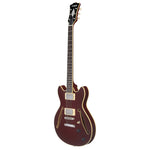 D'Angelico Excel Mini DC Tour Electric Guitar (Semi-Hollowbody - Wine)